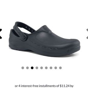 Shoes for crews non slip zinc clogs. Black size 10